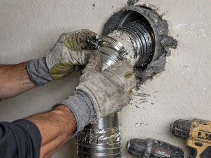 Dryer Vent Hose Installation in Montclair